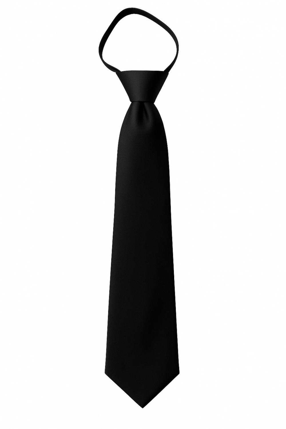 Mens Ready Knot Pre-tied Zipper Neck Tie